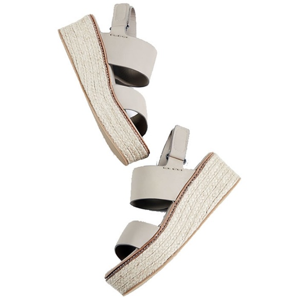 Vince Janet Platform Wedge Espadrille Sandals